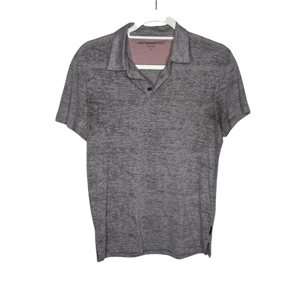 John Varvatos Men's Short Sleeve Polo Shirt Size S